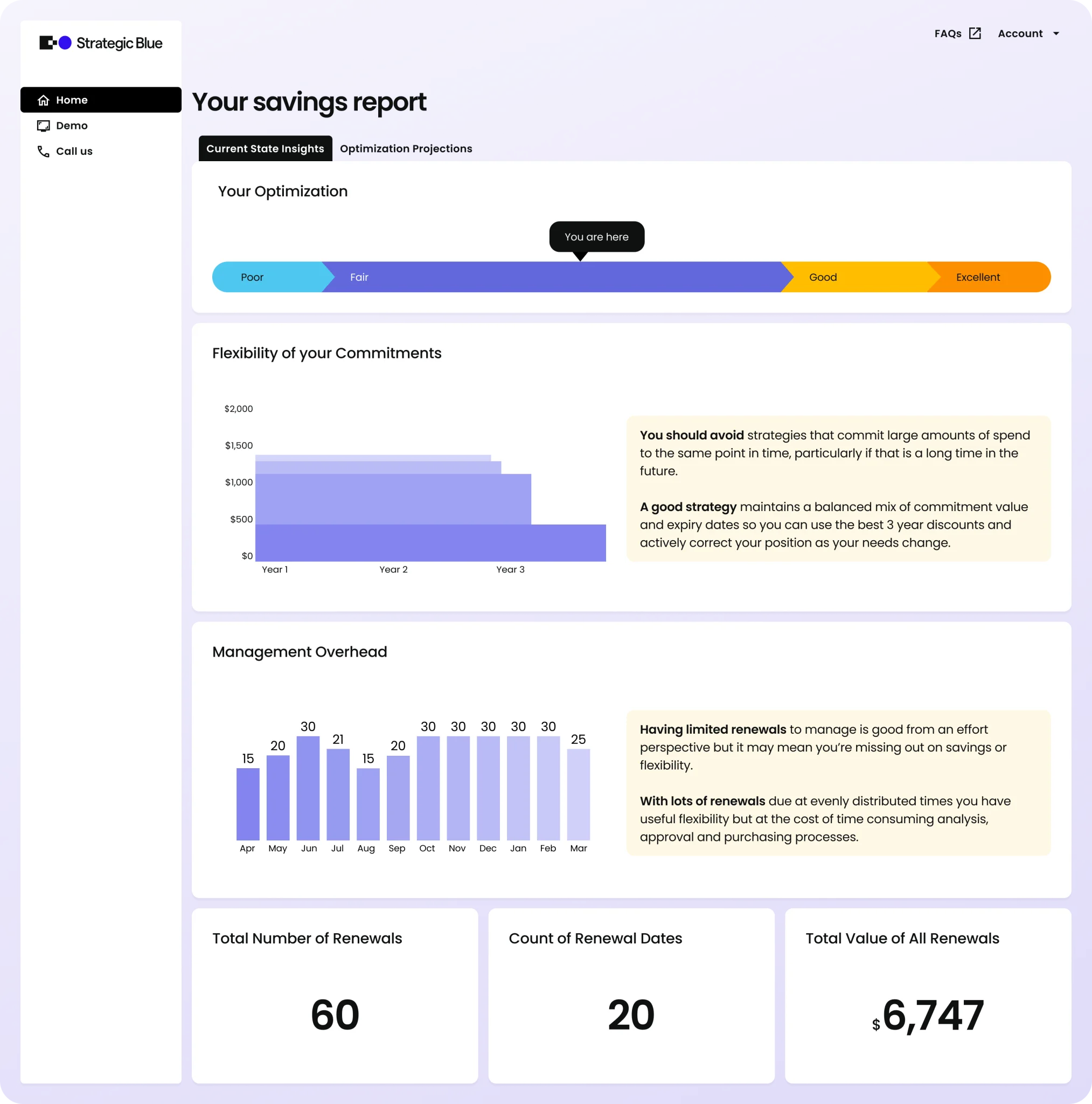 Relatório gratuito de poupança da AWS media 1