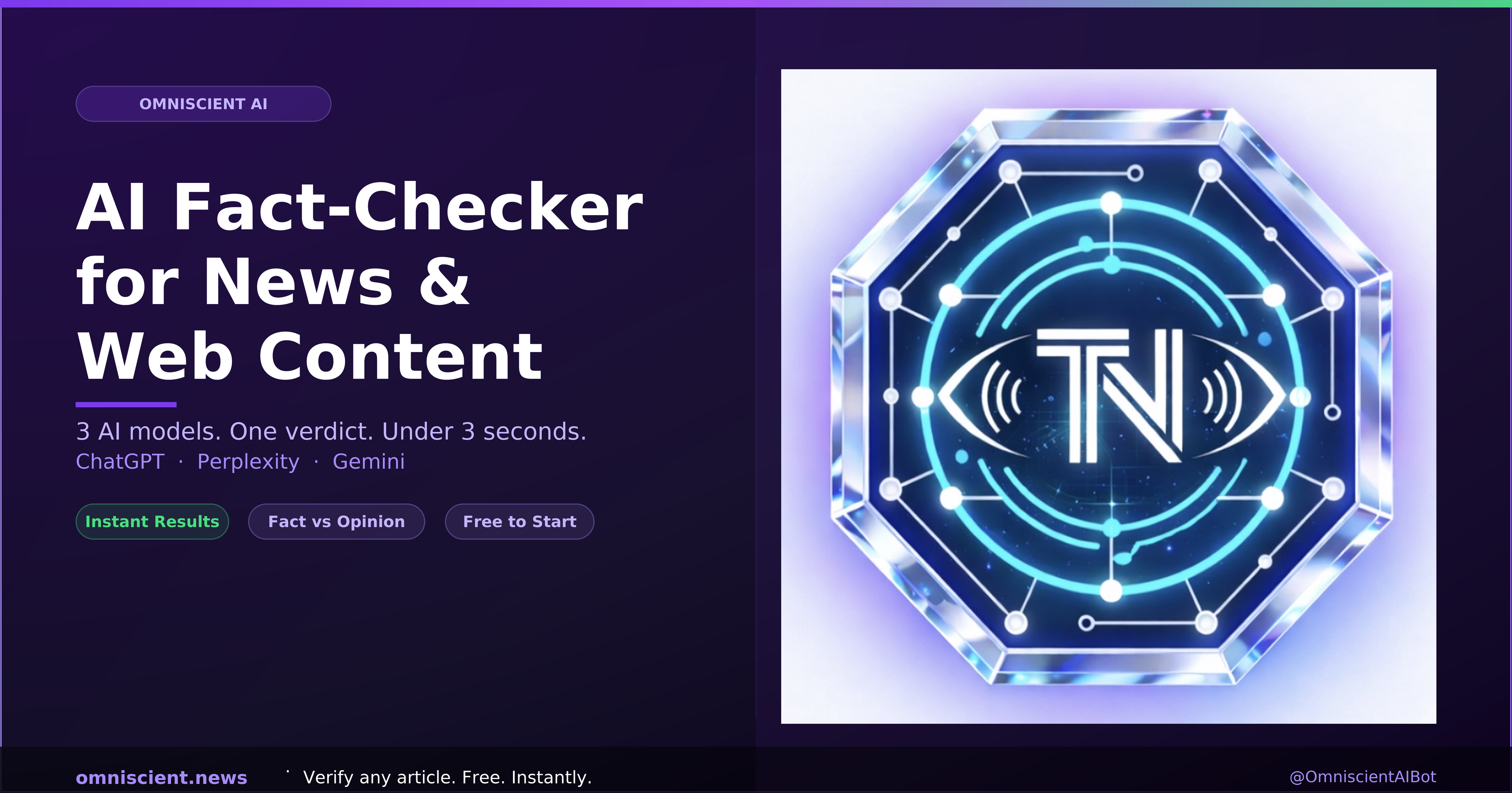 Omniscient AI — Triple AI Fact Checking gallery image