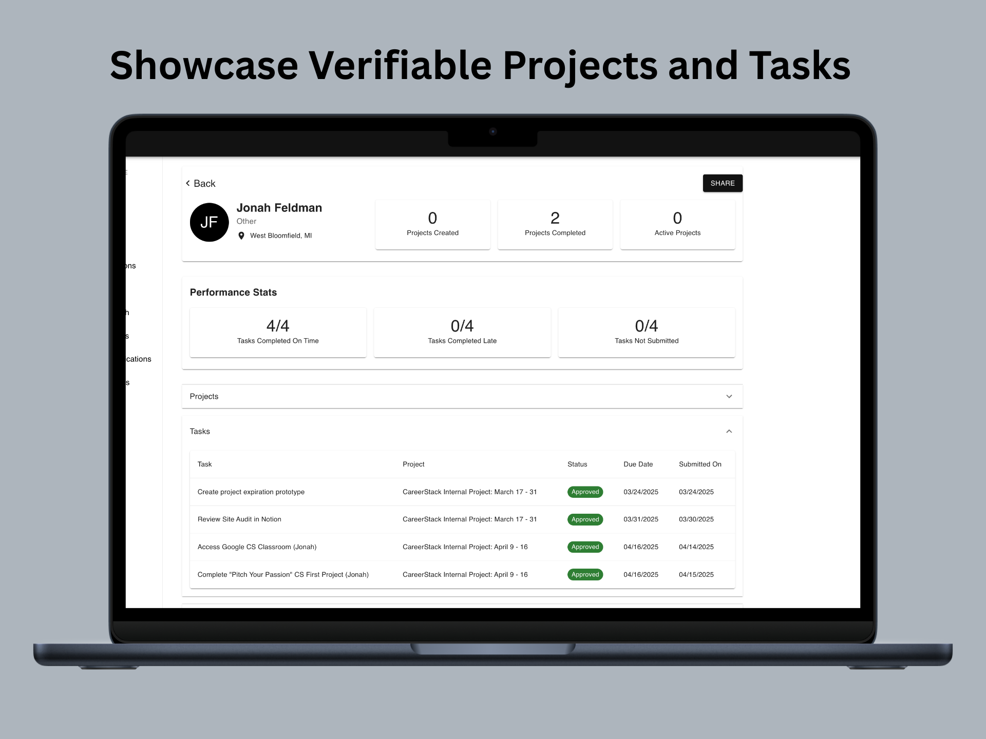 CareerStack - Screenshot 5 showing product features and functionality