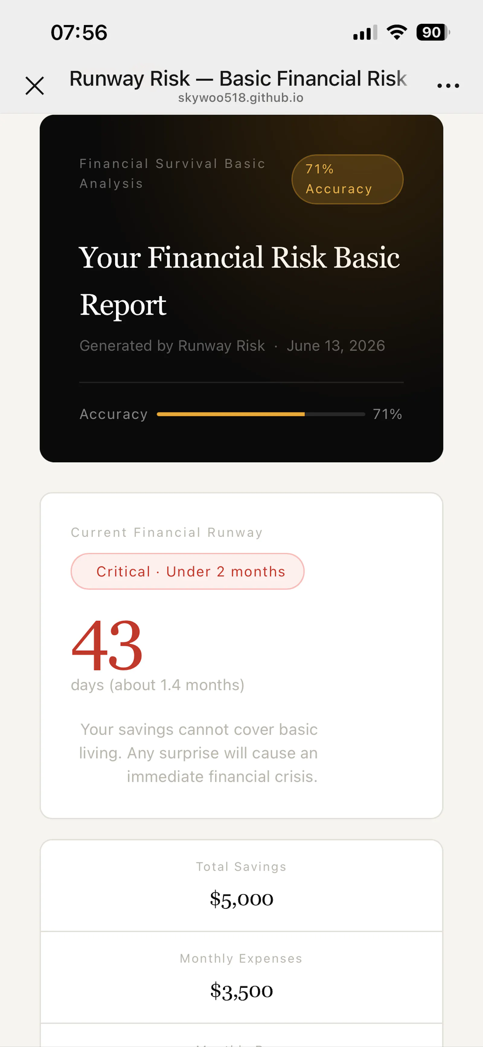 Risk Runway screenshot 4