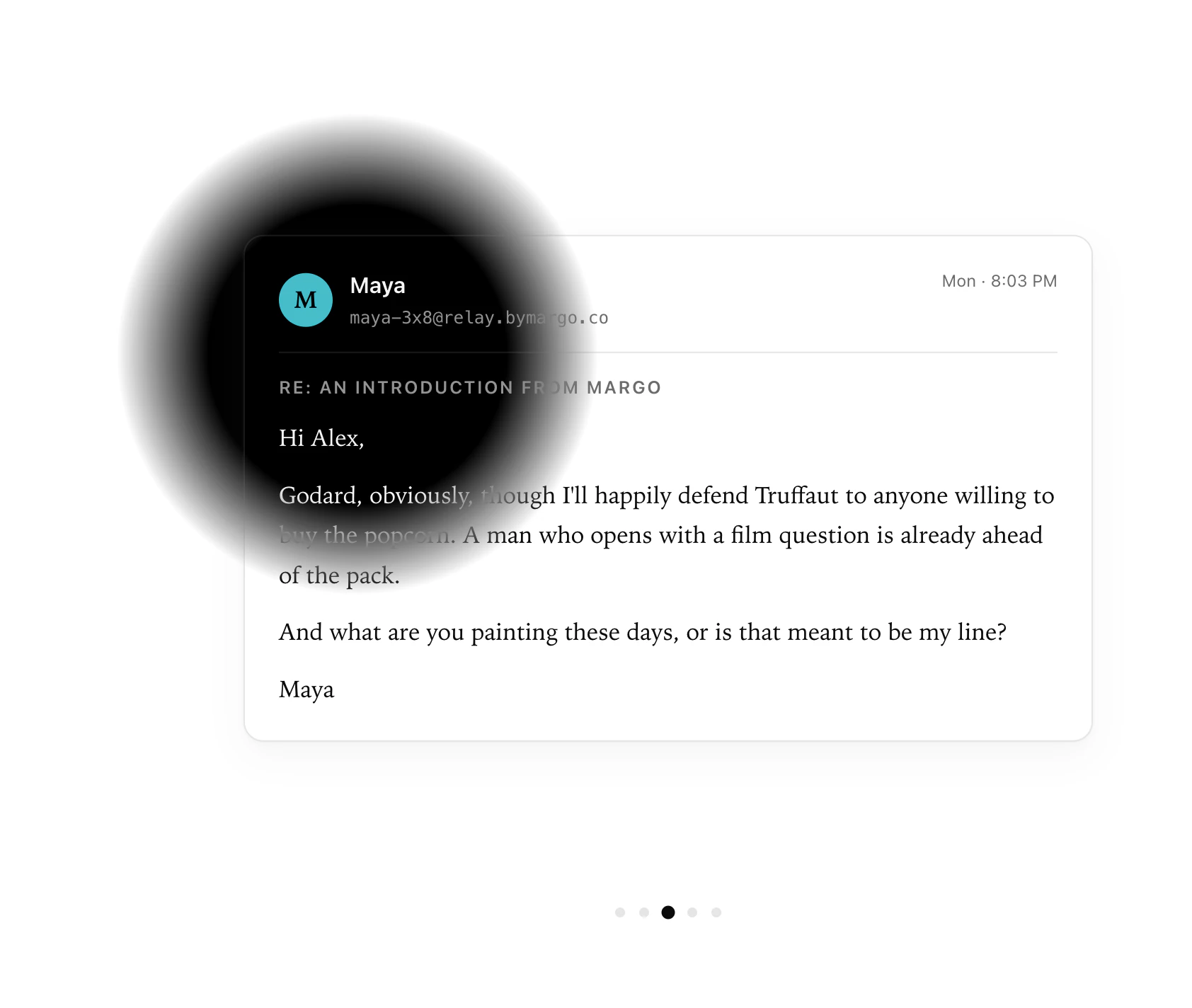 Margo : Dating through emails 截图 3