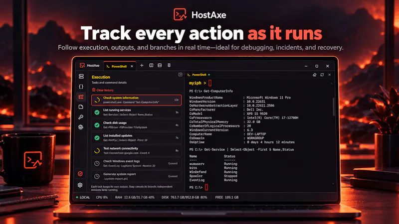 HostAxe Terminal screenshot 3