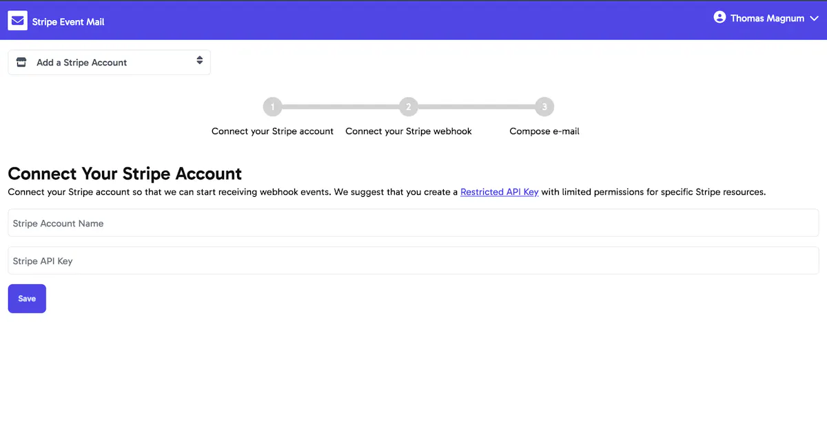 Stripe Event Mail