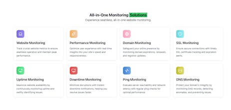 Moniro - FREE Website Monitoring gallery image