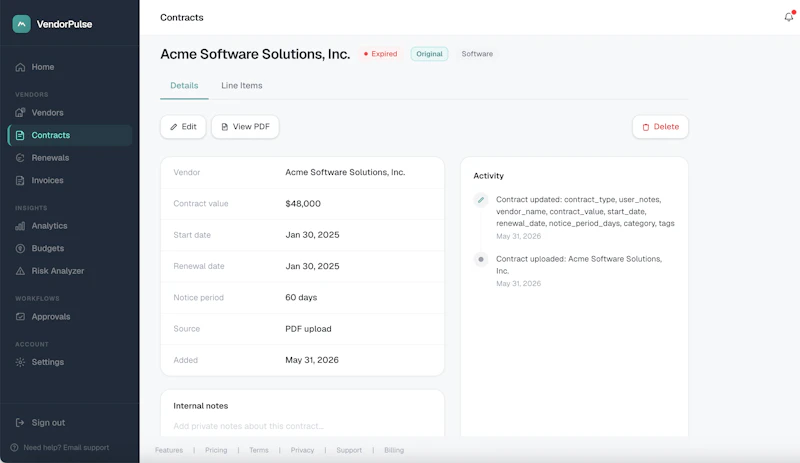 VendorPulse screenshot 5