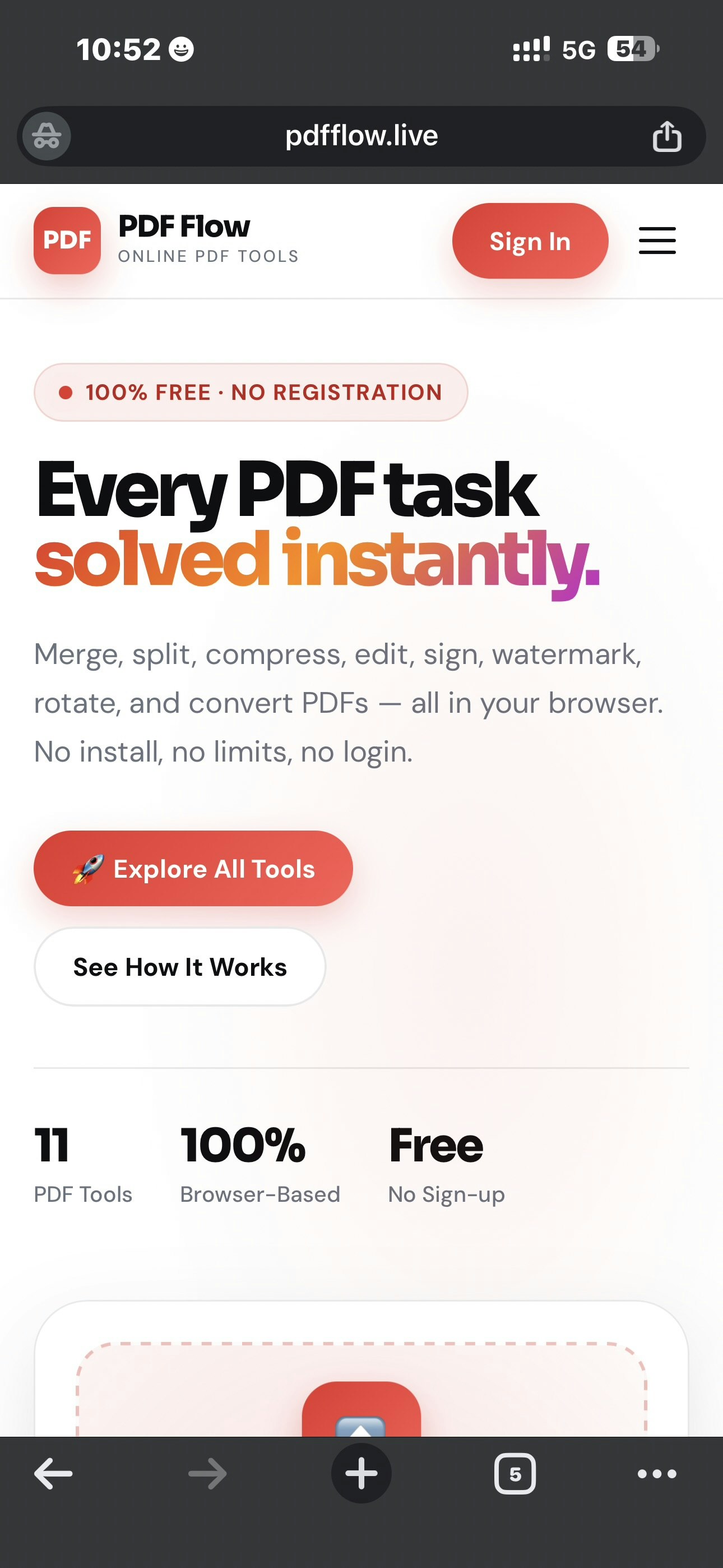 PDF Flow — Free Online PDF Tools gallery image