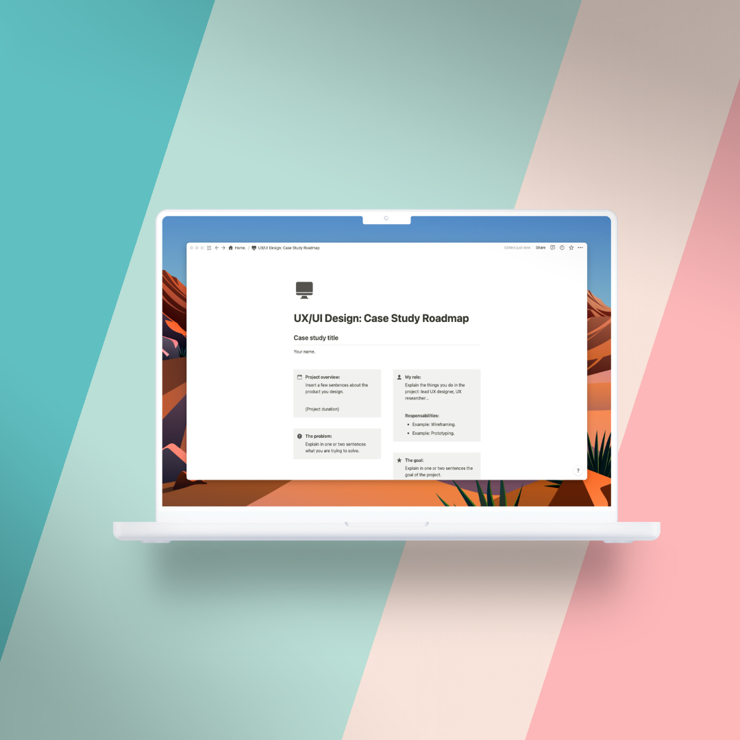UX/UI Design: Case Study Roadmap