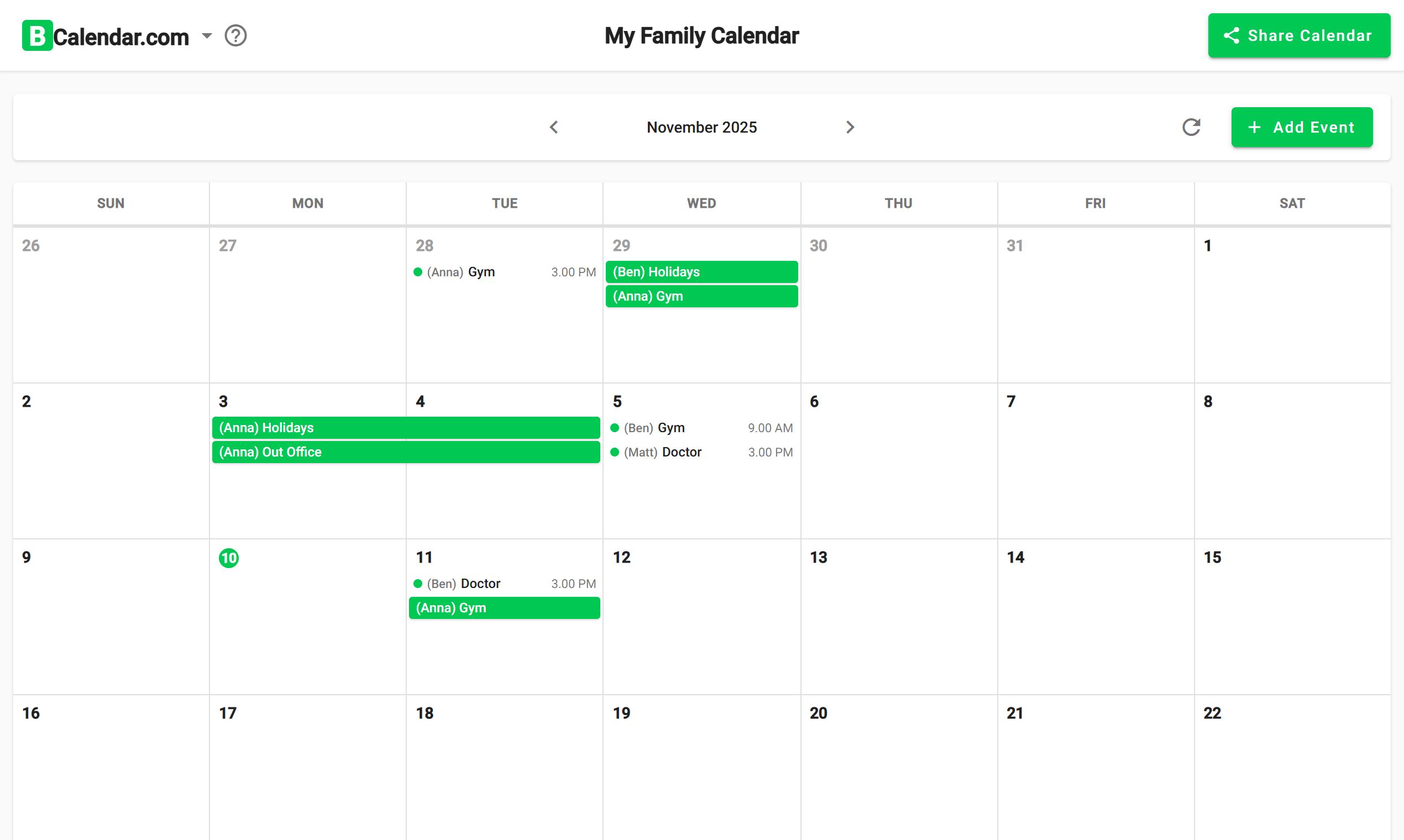 BCalendar.com gallery image