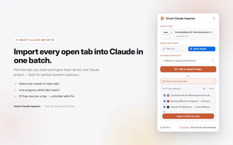Smart Claude Importer screenshot 3