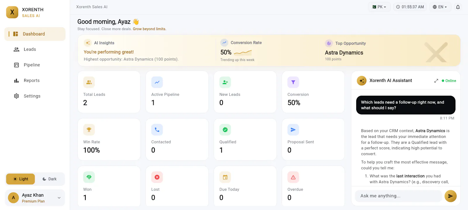 Xorenth Sales AI screenshot 3