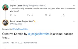 Creative Samba Copywriting Newsletter media 3