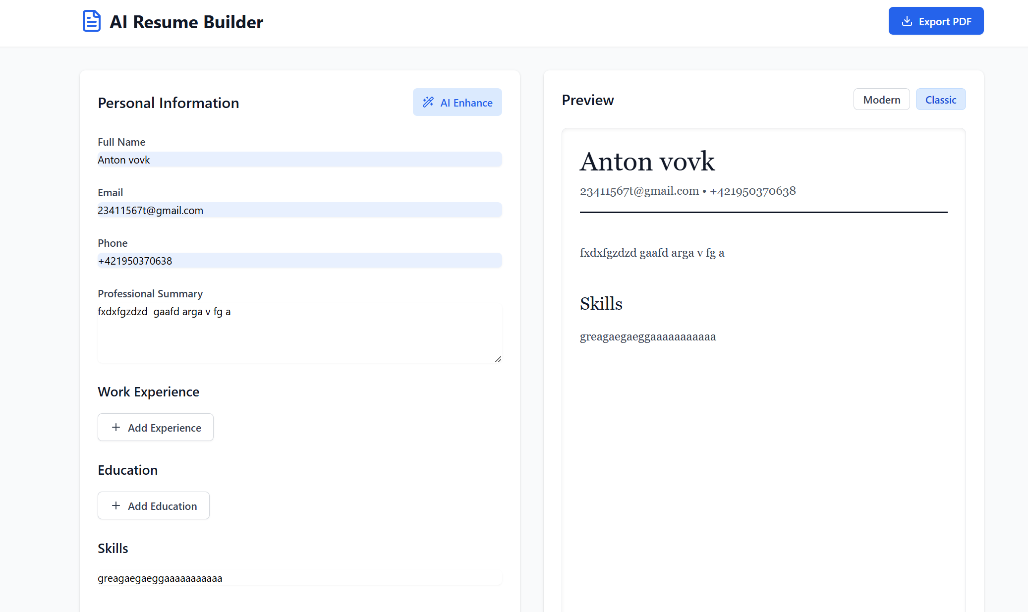 Cv maker gallery image