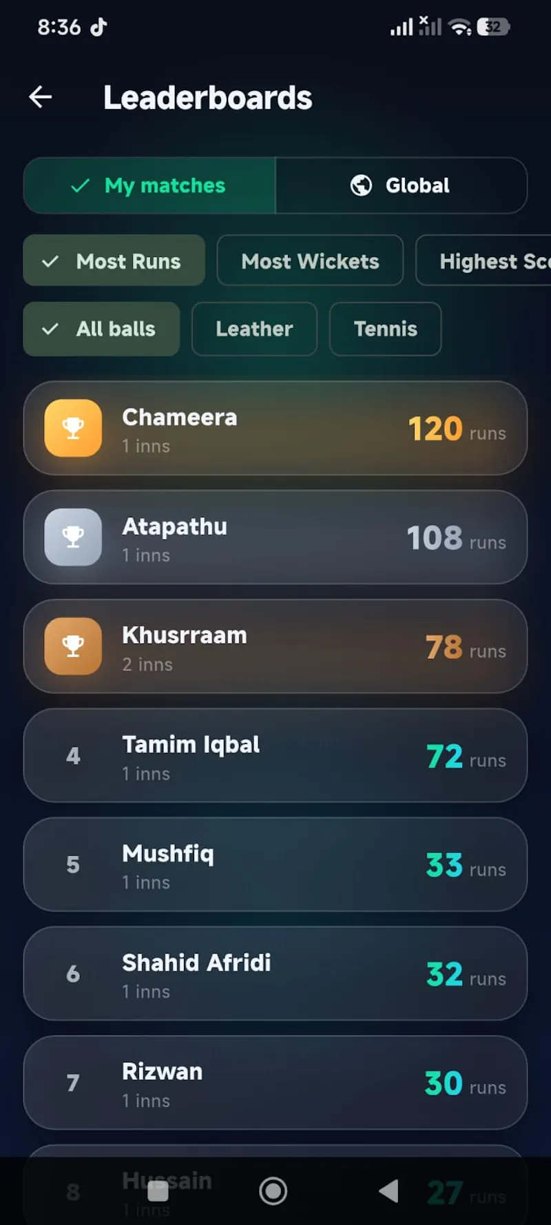 Cricket Scoring Flutter Application screenshot 6