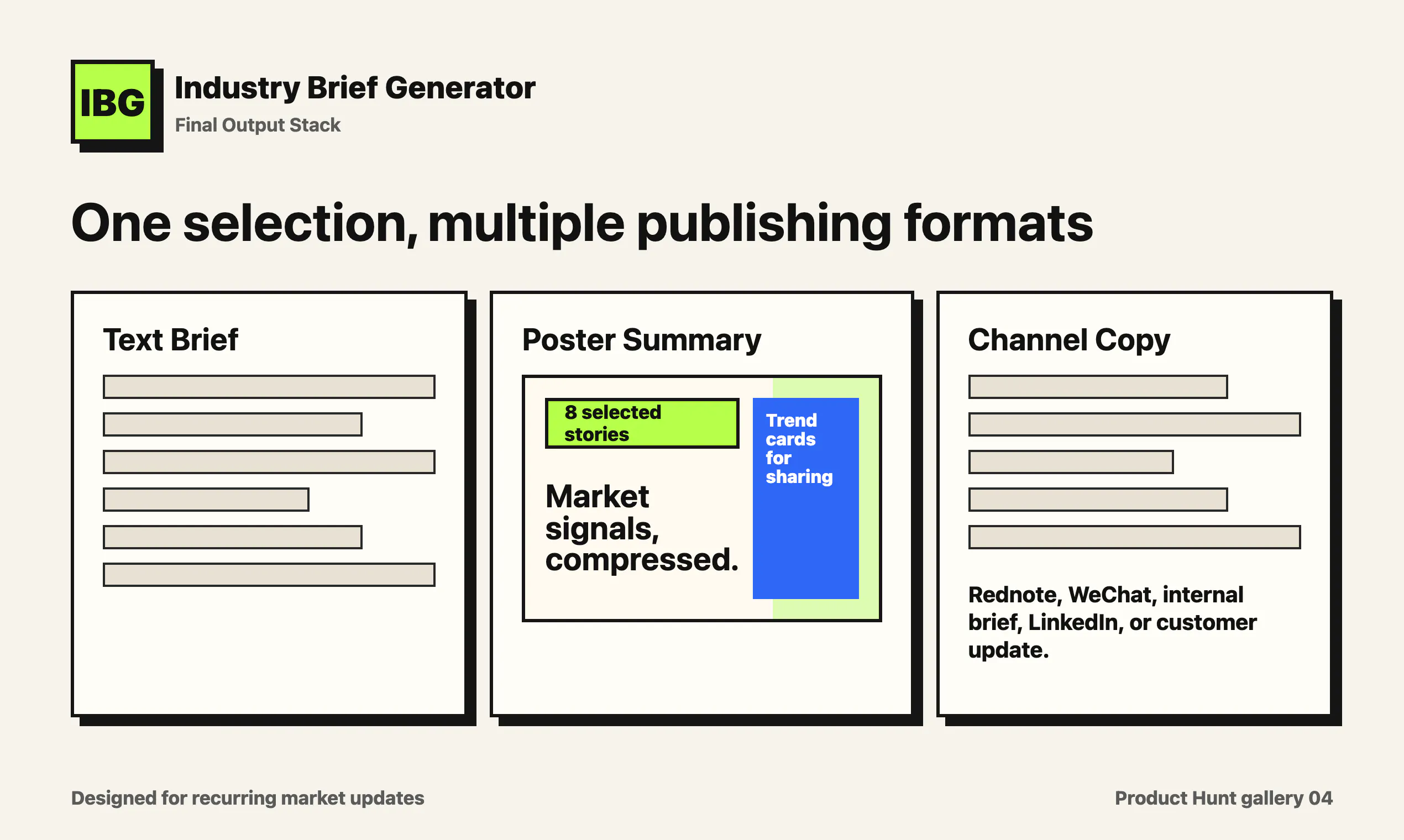 Industry Brief Generator gallery image
