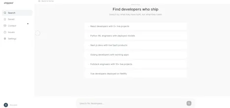 Shipped : Find developers who ship gallery image