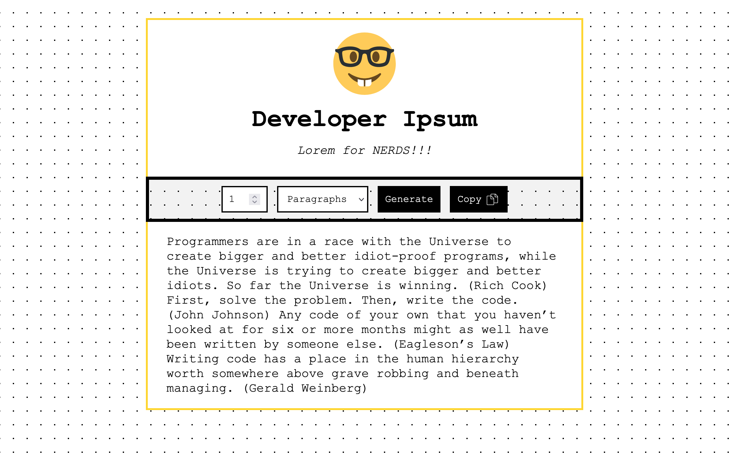 Developer Ipsum gallery image
