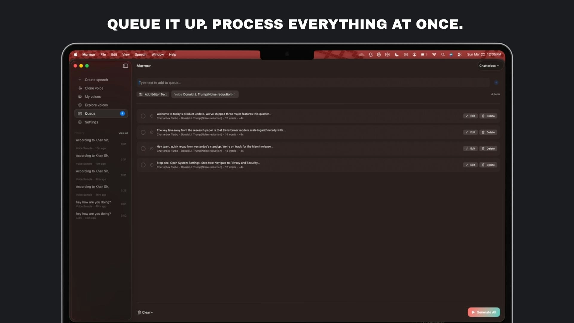 Murmur - Local AI Voice Studio for Mac gallery image