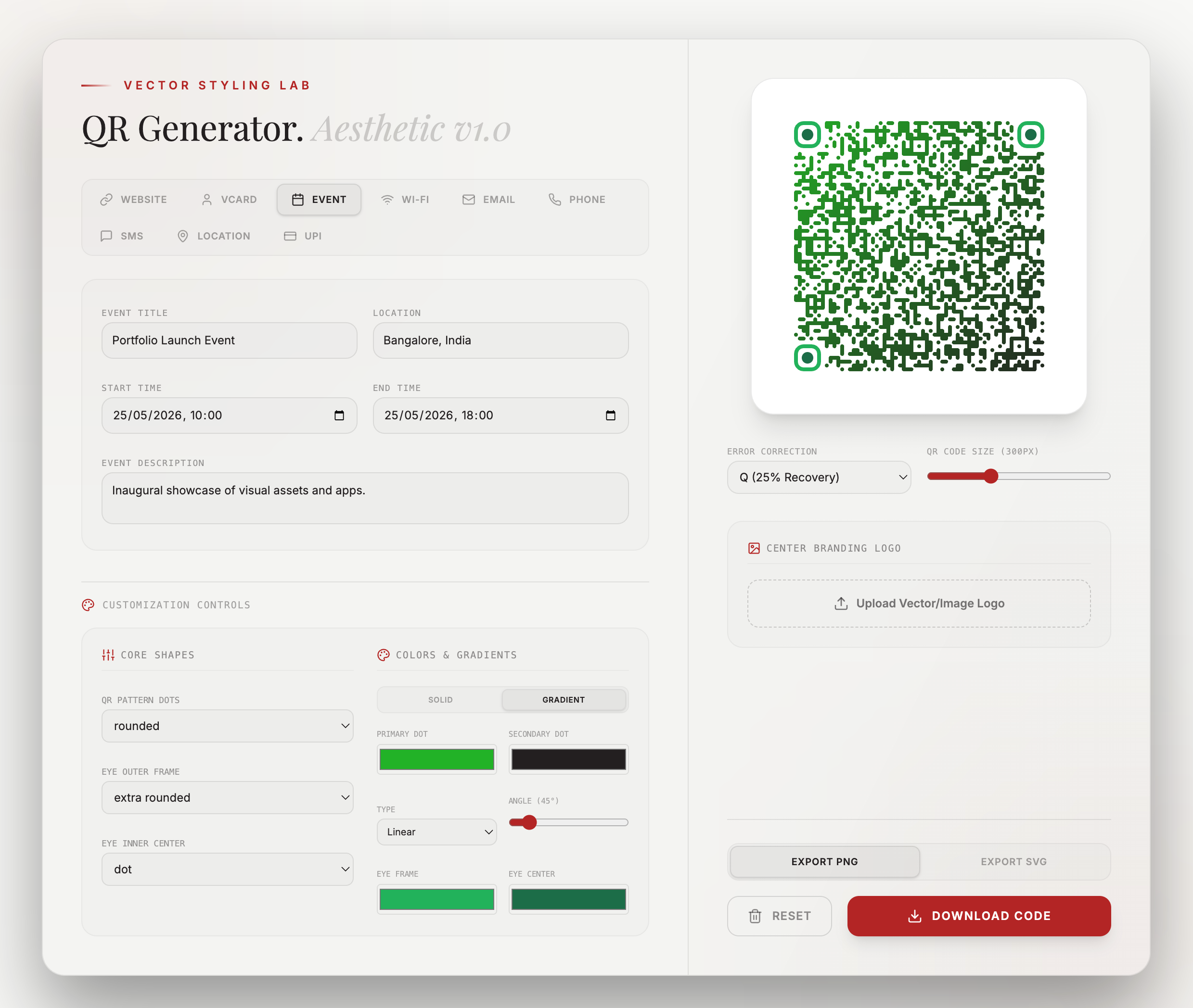 Vector QR Code Designer gallery image
