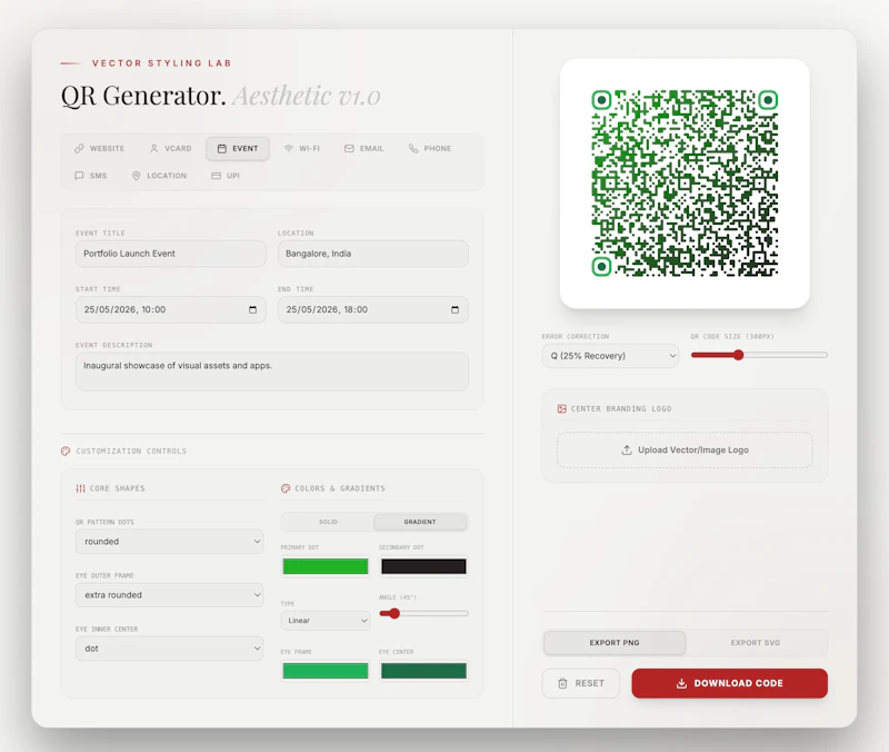 Vector QR Code Designer screenshot 2