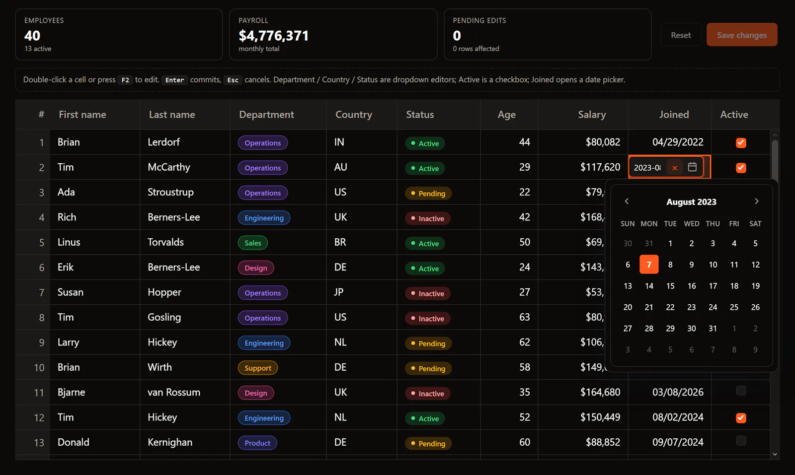 SvGrid screenshot 3