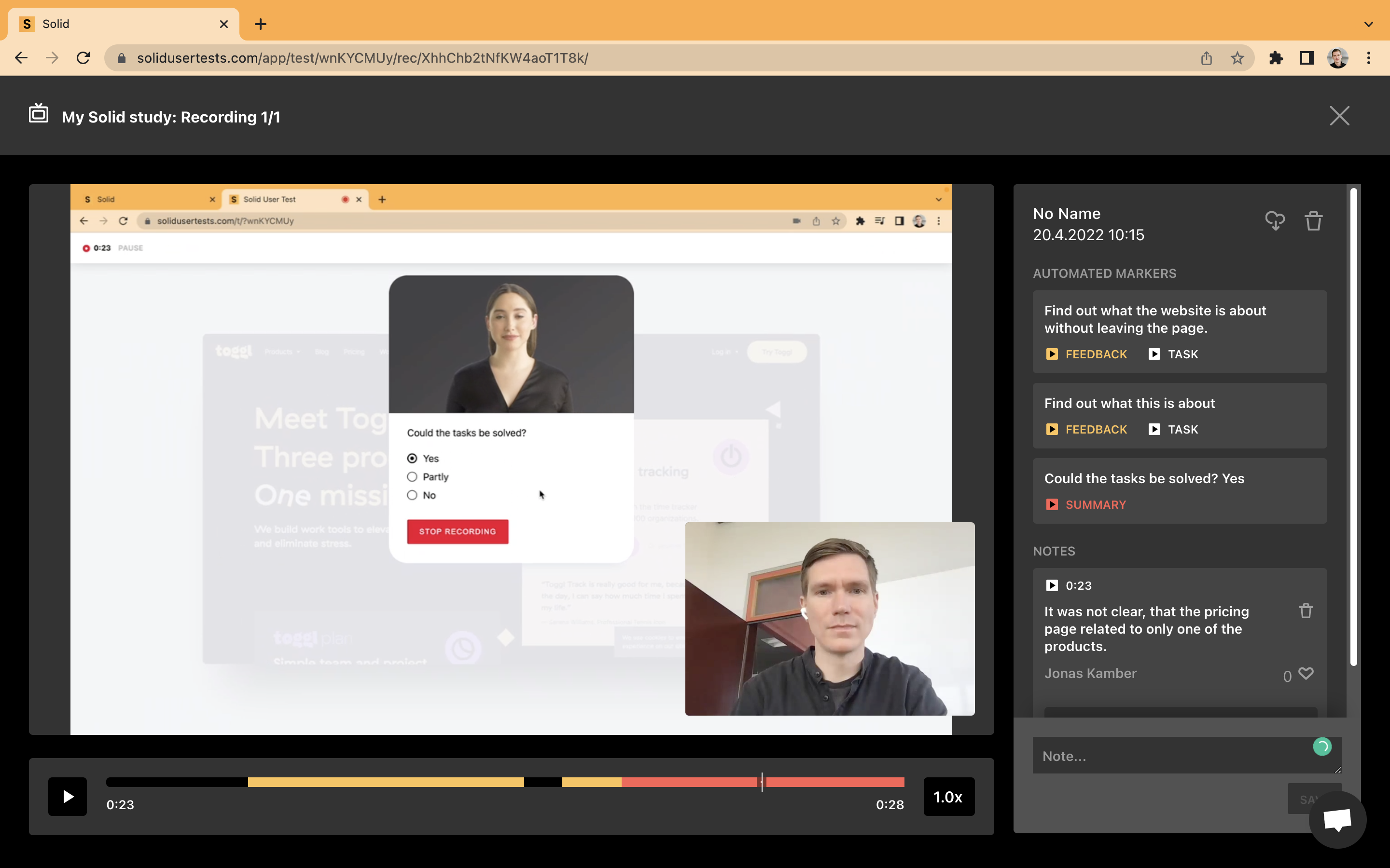 Solid User Tests gallery image