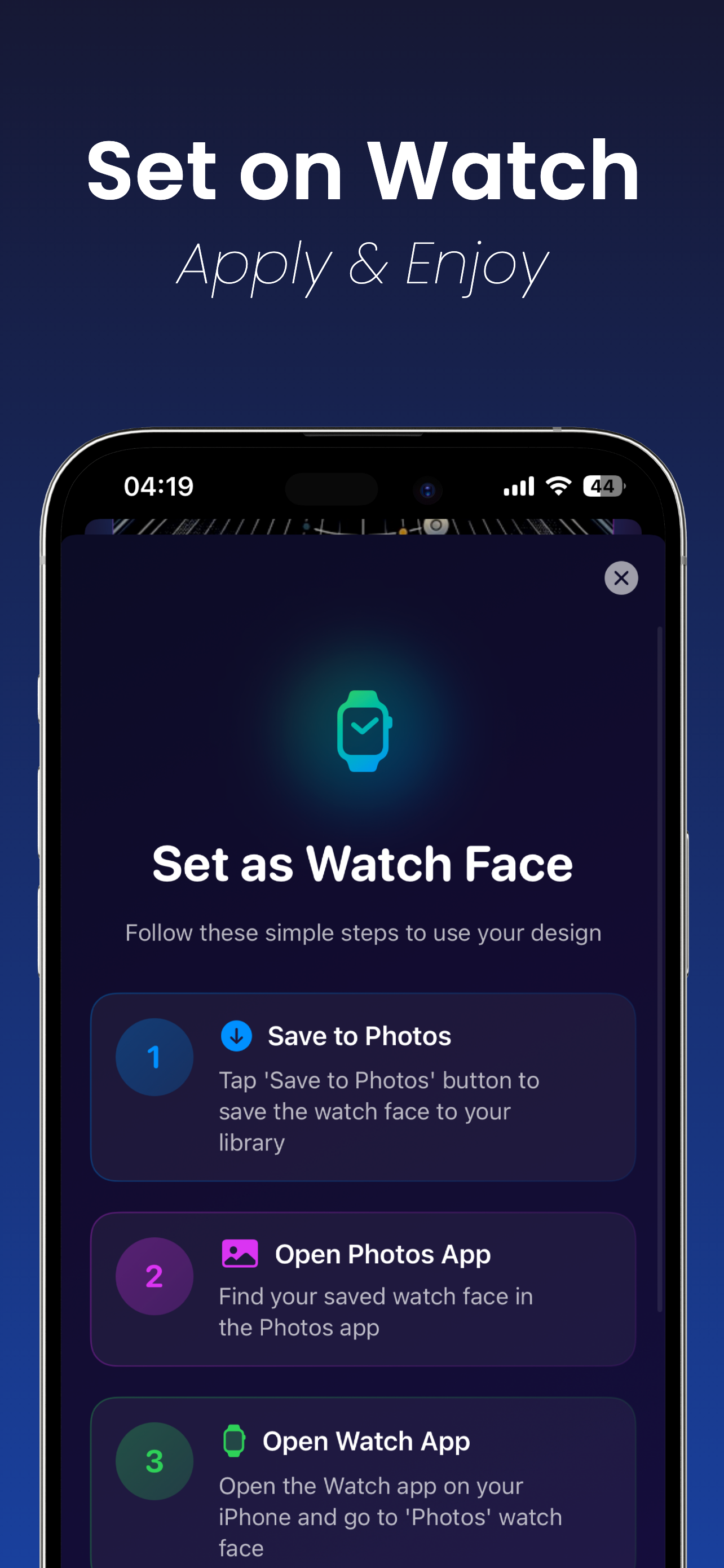 Watch Faces⁺ AI Gallery App - Screenshot 5 preview