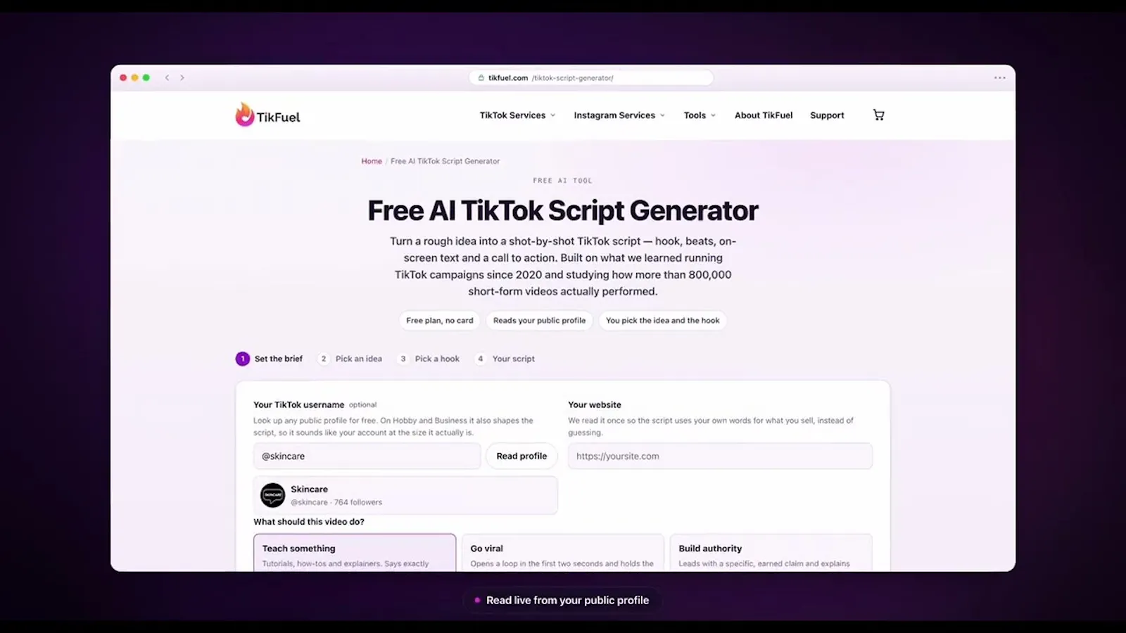 TikFuel Social screenshot 1 (video preview)