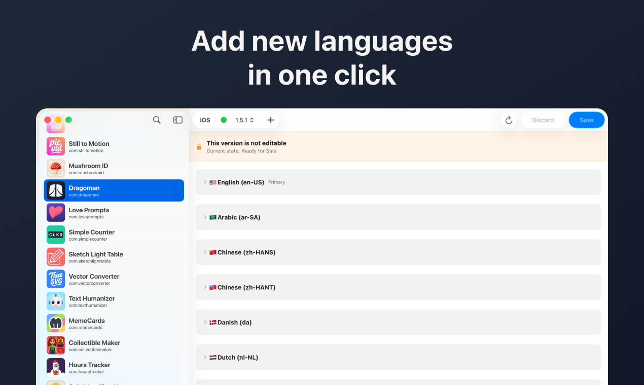 Dragoman for App Store Connect gallery image