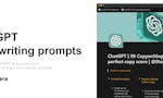 ChatGPT | 99 Premium Copywriting prompts image