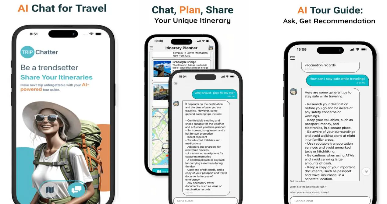 TRIPChatter AI Chat: Travel Assistant gallery image