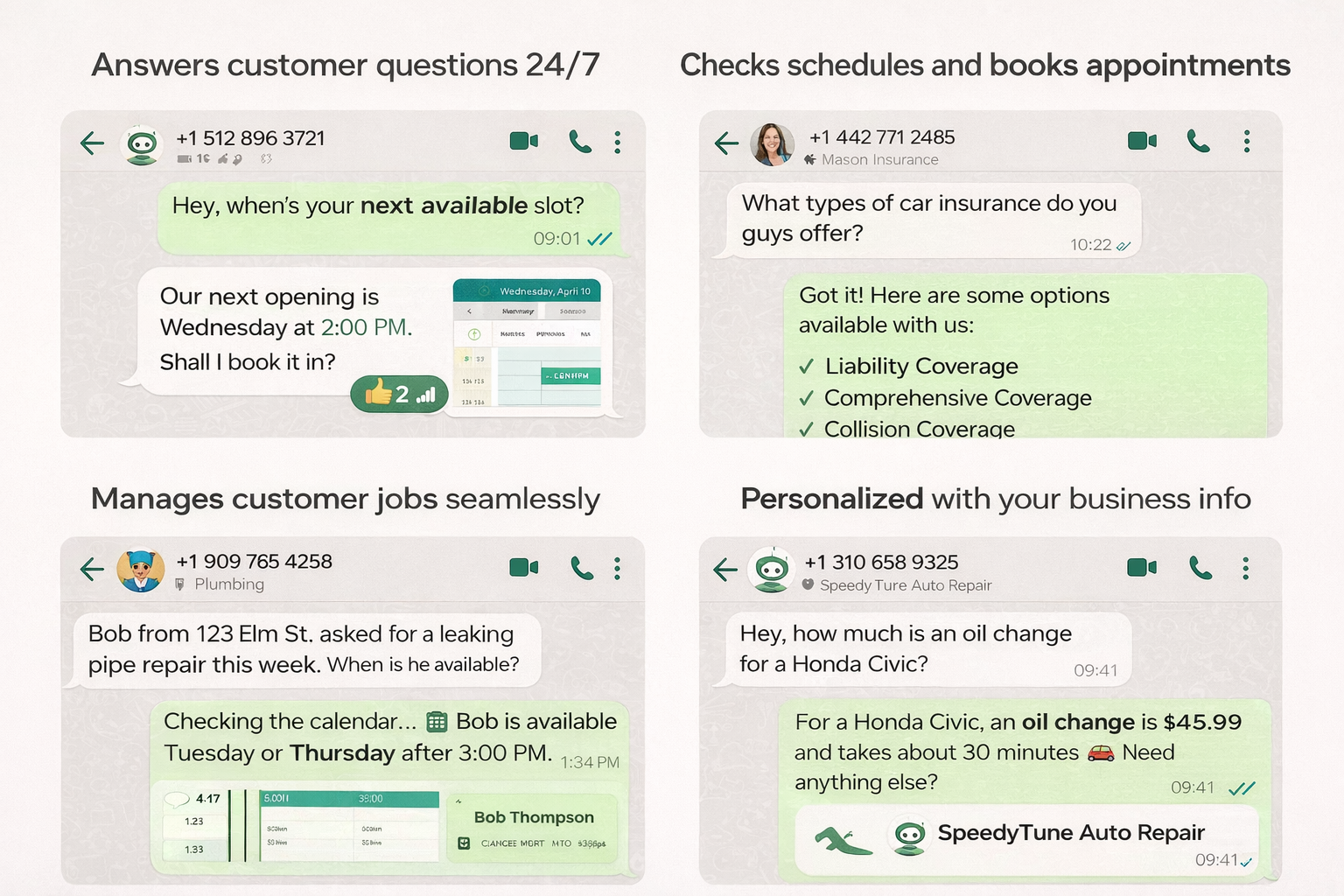 Yaya AI Whatsapp Assistant - Main product screenshot demonstrating key features and user interface