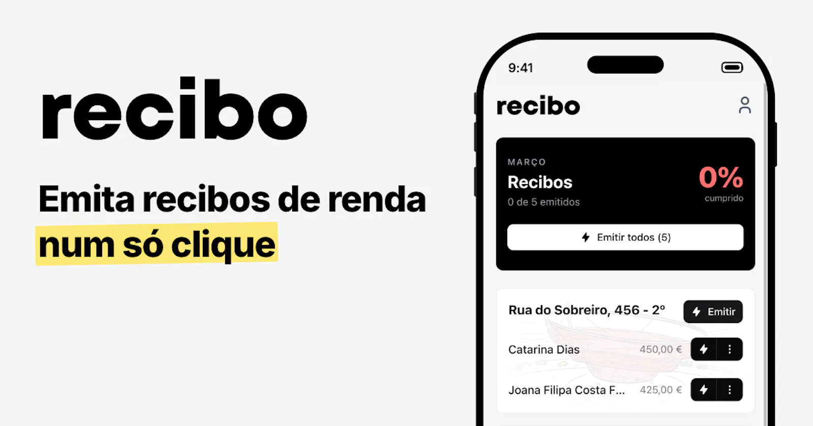 Recibo screenshot 1