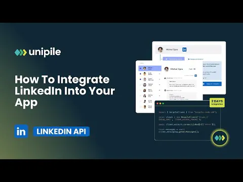 Unipile: Integrate LinkedIn into your App: Messaging, Outreach, Data ...