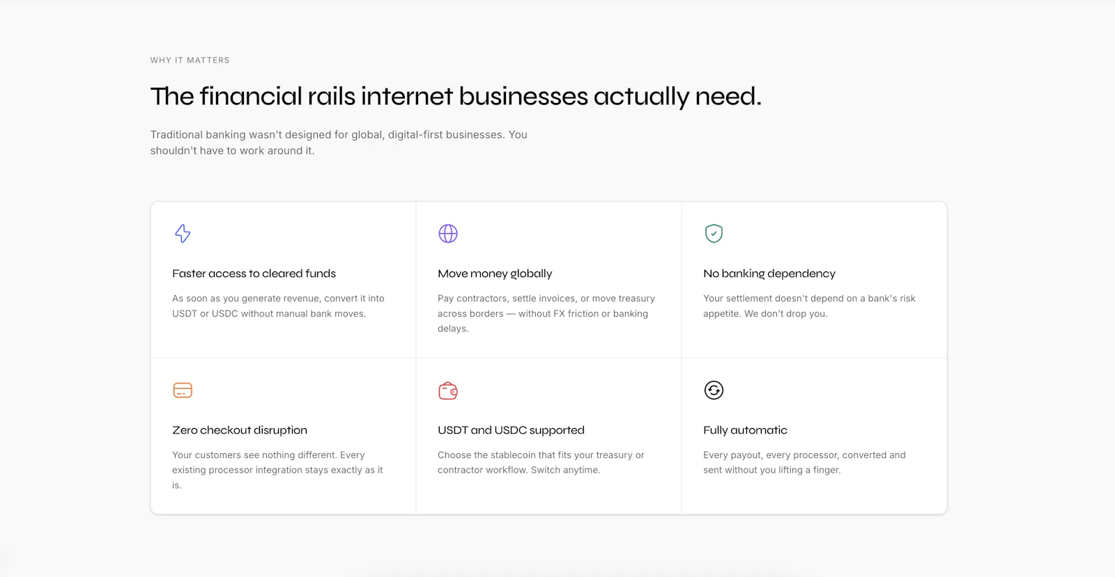 Settler — Accept fiat. Settle in USDT. screenshot 2