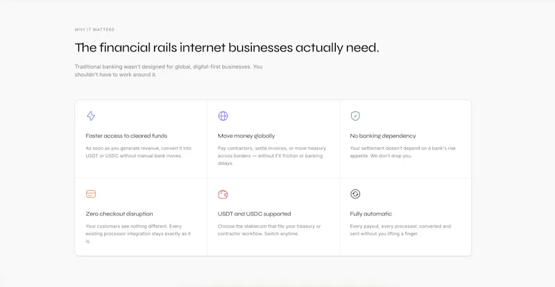 Settler — Accept fiat. Settle in USDT. screenshot 2