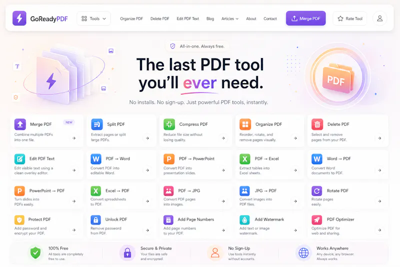 GoReadyPDF screenshot 1