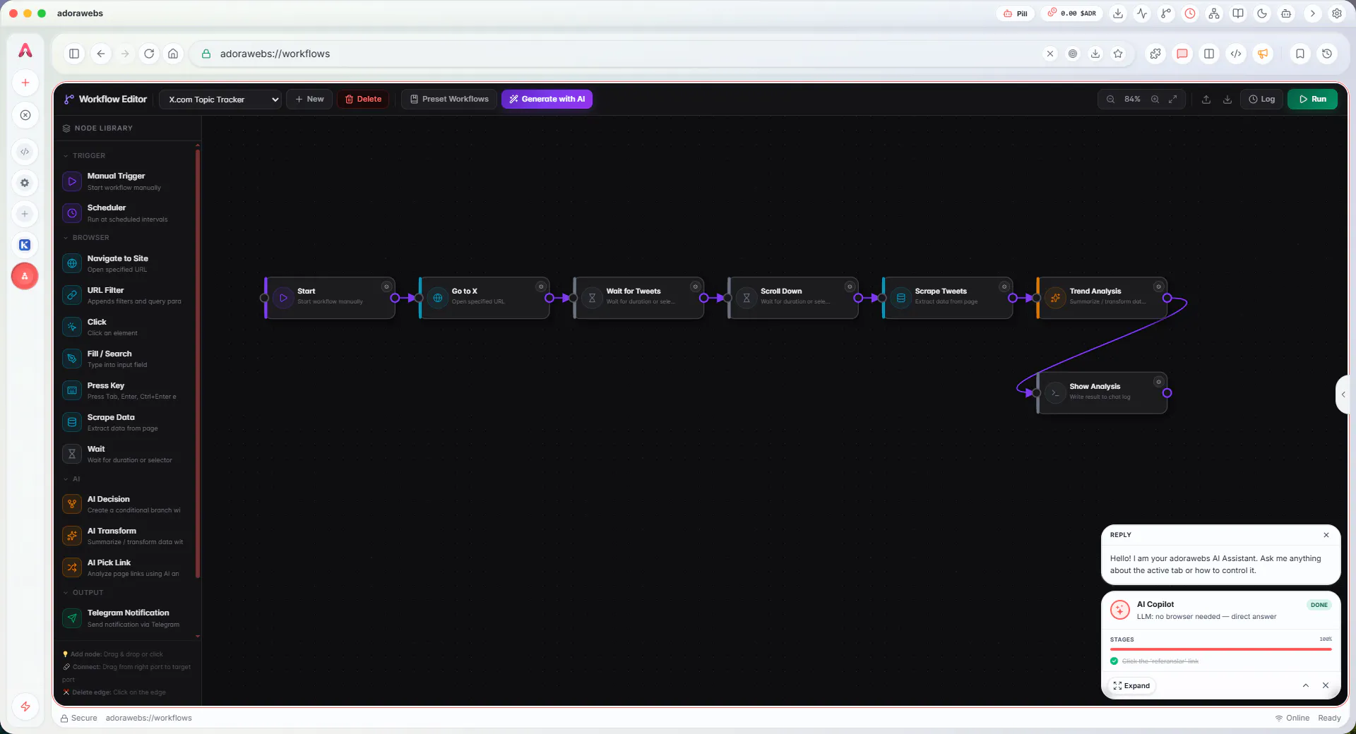 Adora Agentic Browser - Gets Things Done gallery image