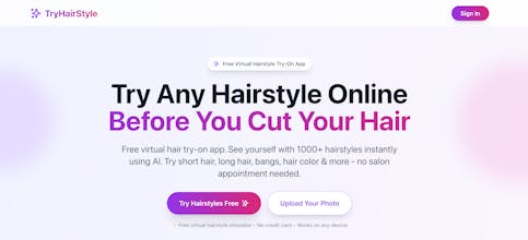 Try Hairstyle App gallery image