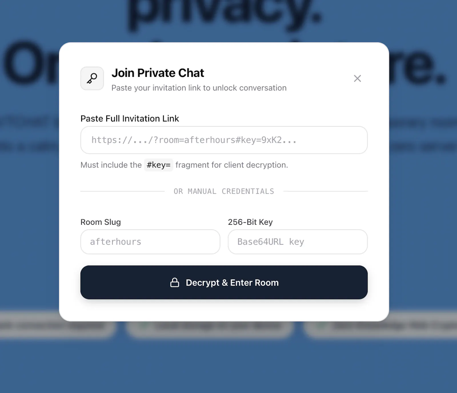PrvtChat screenshot 2