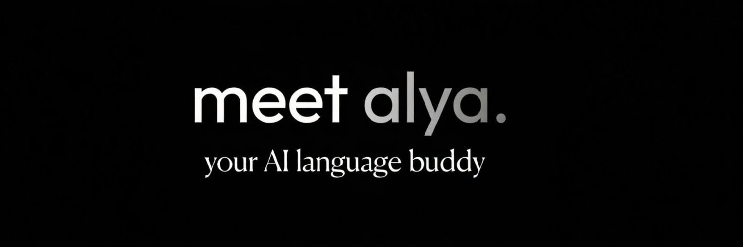 alya: your AI language buddy - Main product screenshot demonstrating key features and user interface