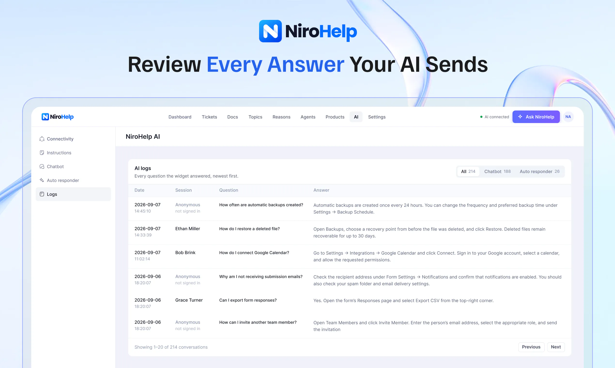 NiroHelp gallery image