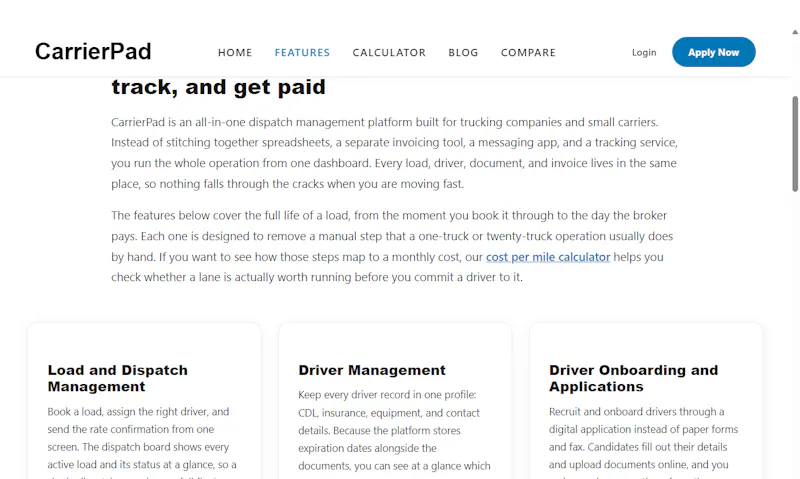 CarrierPad screenshot 2
