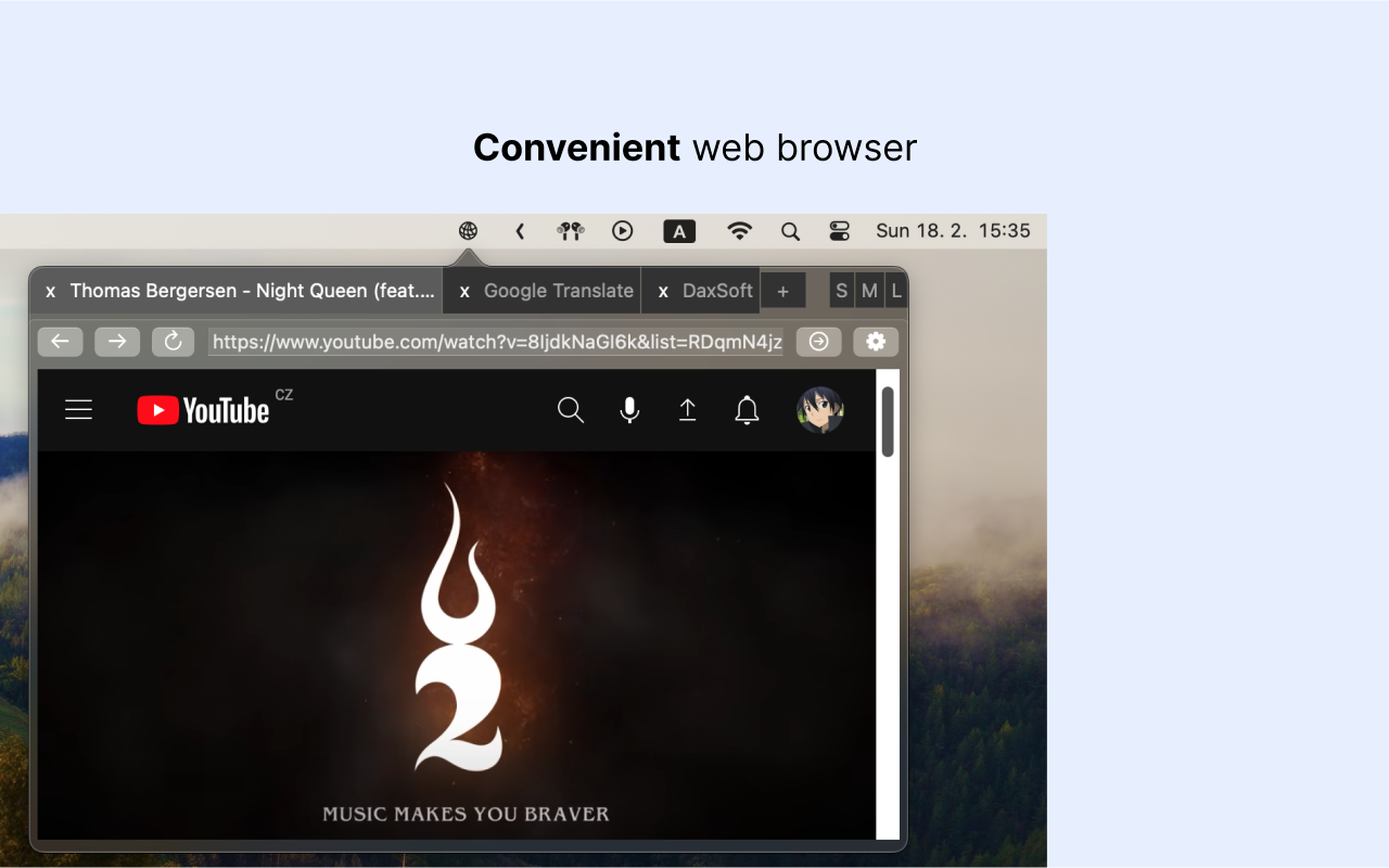 Mídia 2 de Airtabs - navegador da web - Navegador da web em centros de controle