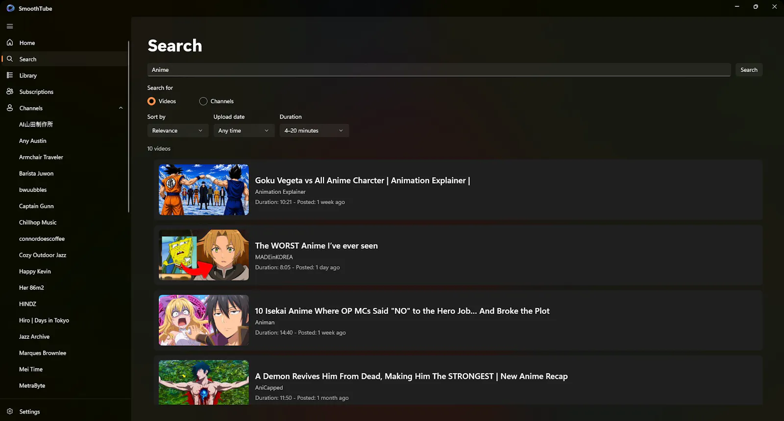 SmoothTube screenshot 3