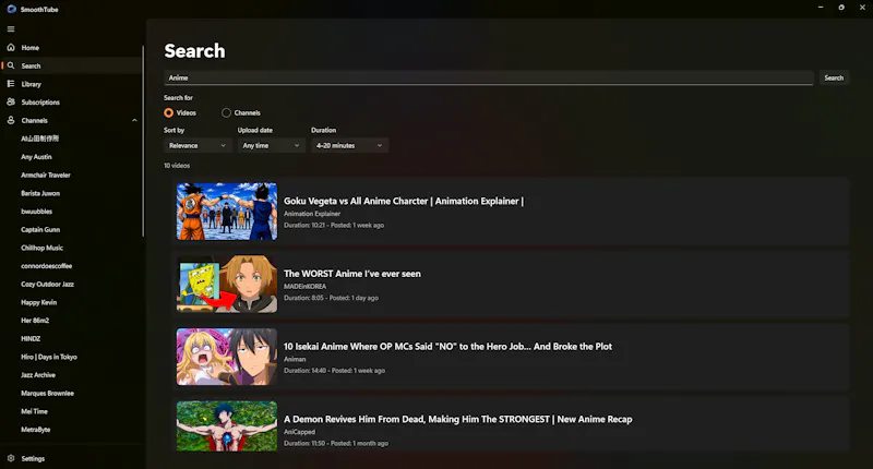 SmoothTube screenshot 3