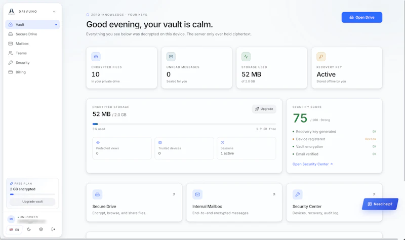 DRIVUNO screenshot 3