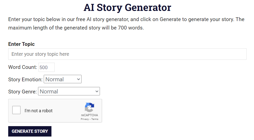 Free AI Story Generator gallery image
