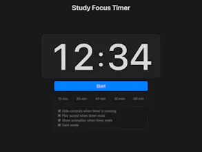 Study Focus Timer gallery image
