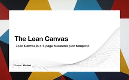 The Lean Canvas media 1