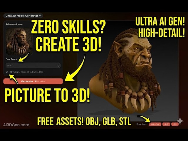 AI 3D Model Generator gallery image